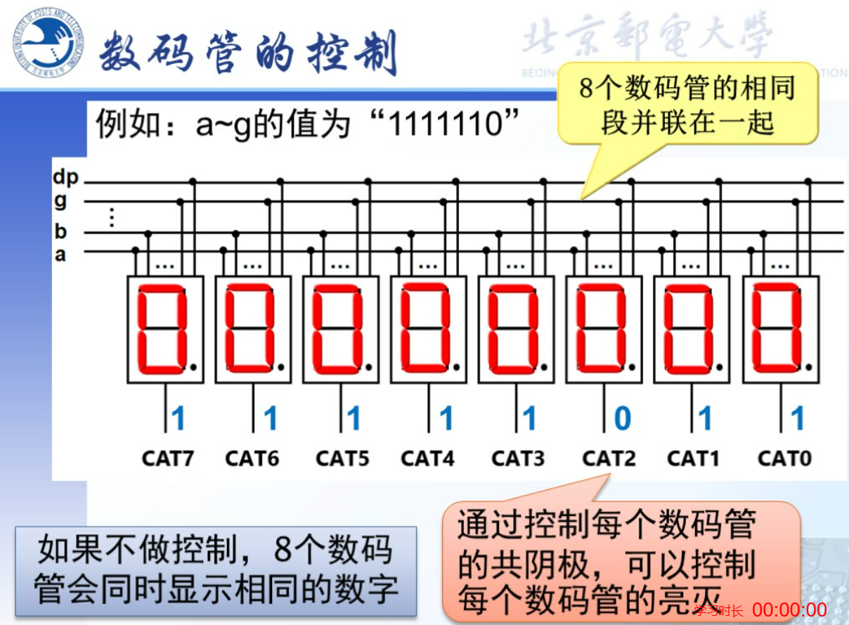 数码管的控制